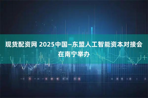 现货配资网 2025中国—东盟人工智能资本对接会在南宁举办